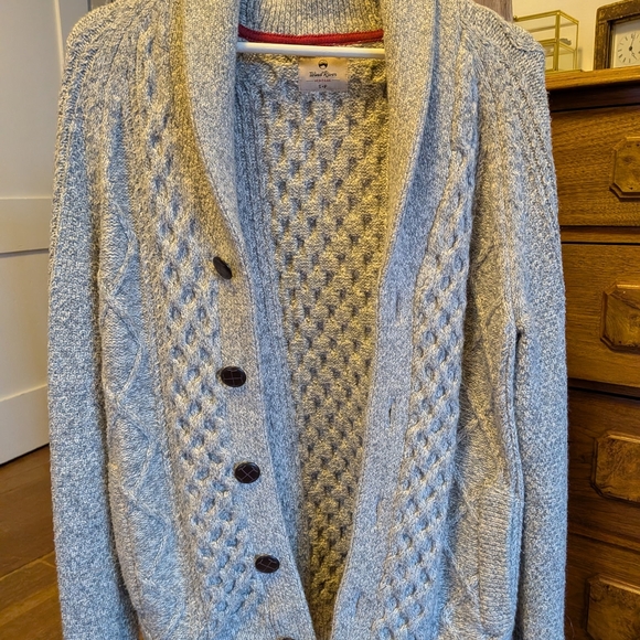Men's Cable Knit Cardigan (S) - Picture 3 of 4